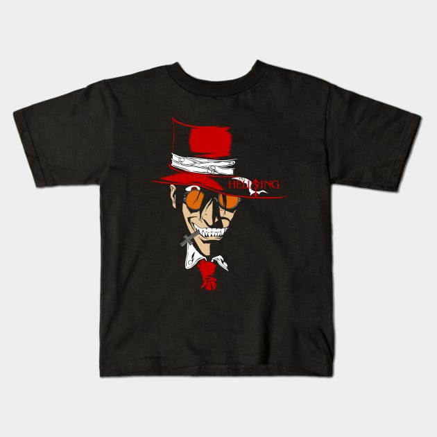 Vampire Man of Hellsing Anime (Alucard) Kids T-Shirt by malaqueen